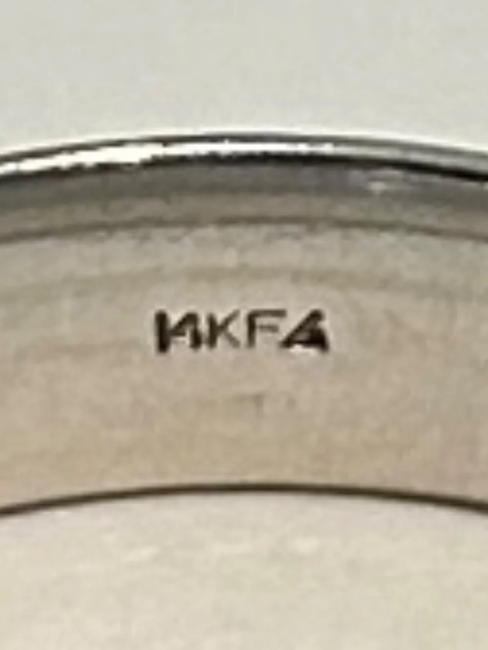 Frederick Goldman 14K White Gold Comfort Fit Men's Wedding Band Ring Size 10.5